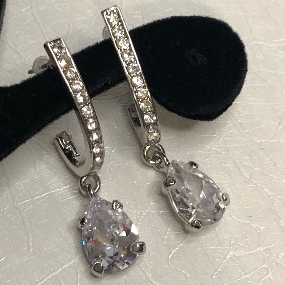 Dazzling Statement Drop Earrings. Huge Sparkle - image 1